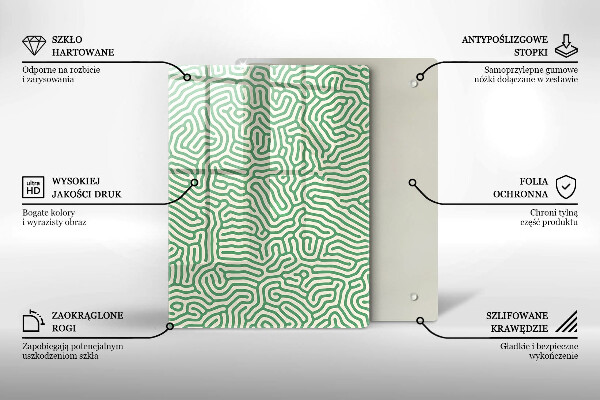 Tábua de cortar de vidro Bambus da natureza