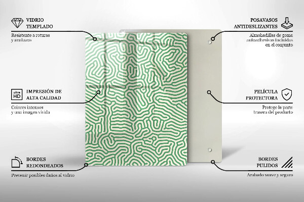 Tábua de cortar de vidro Bambus da natureza