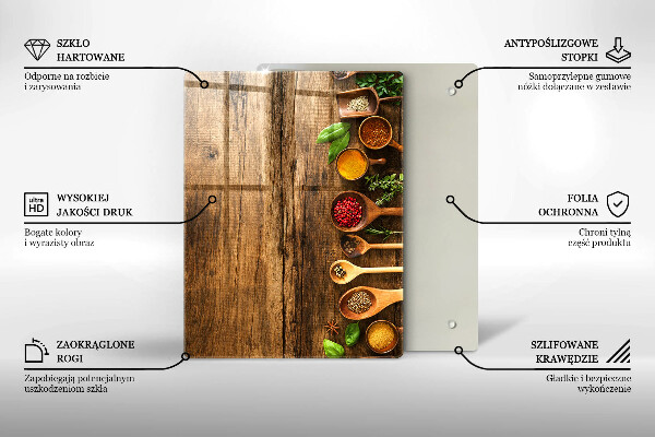 Tábua de corte de vidro Tábuas e folhas de madeira