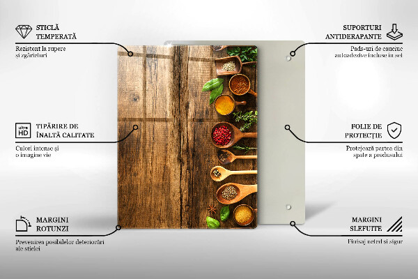 Tábua de corte de vidro Tábuas e folhas de madeira