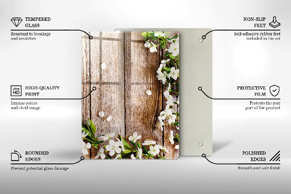 Tábua para cozinha Girassóis em tábuas