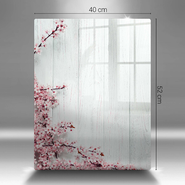 Tábua de corte de vidro Flores nas tábuas