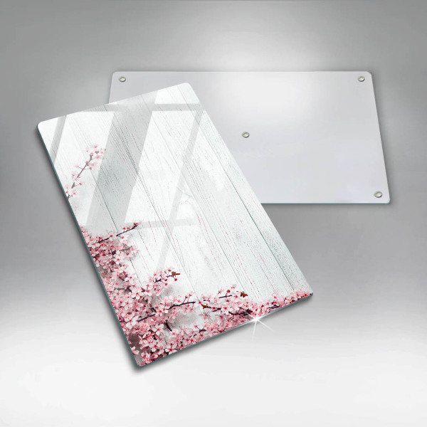 Tábua de corte de vidro Flores nas tábuas