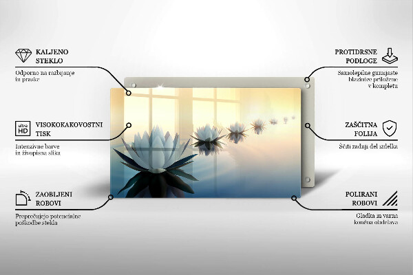 Tábua para corte Flores de nenúfar