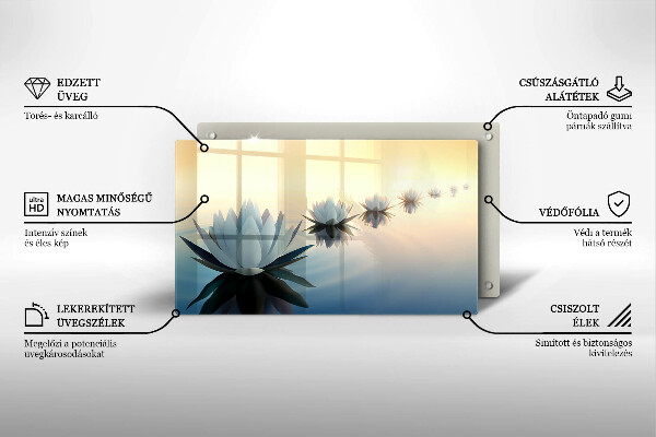 Tábua para corte Flores de nenúfar