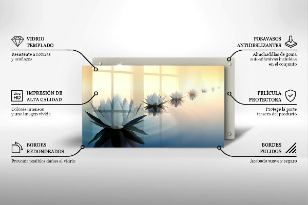 Tábua para corte Flores de nenúfar