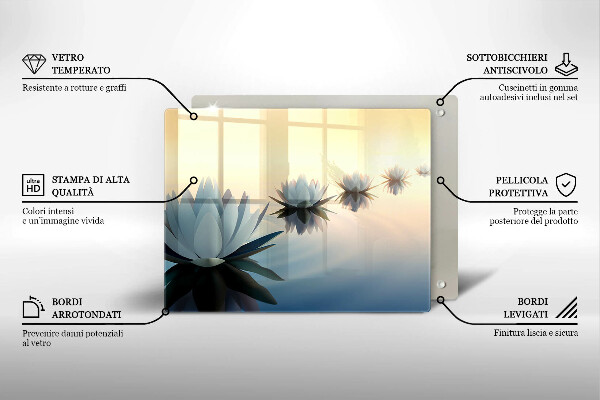 Tábua para corte Flores de nenúfar