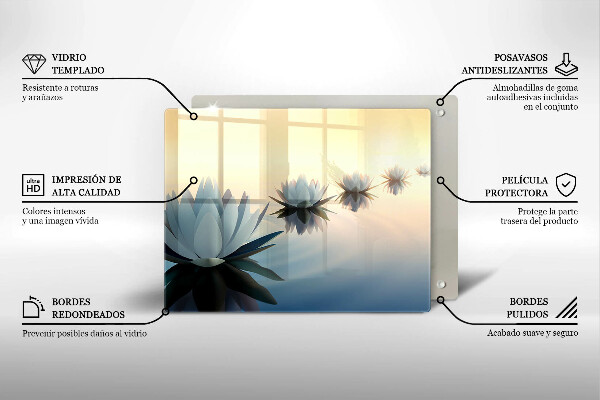 Tábua para corte Flores de nenúfar