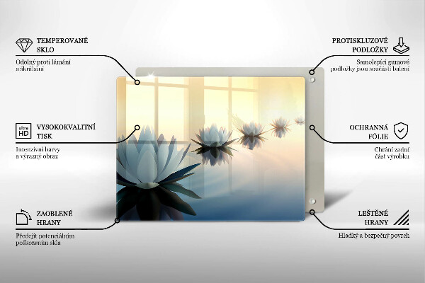 Tábua para corte Flores de nenúfar