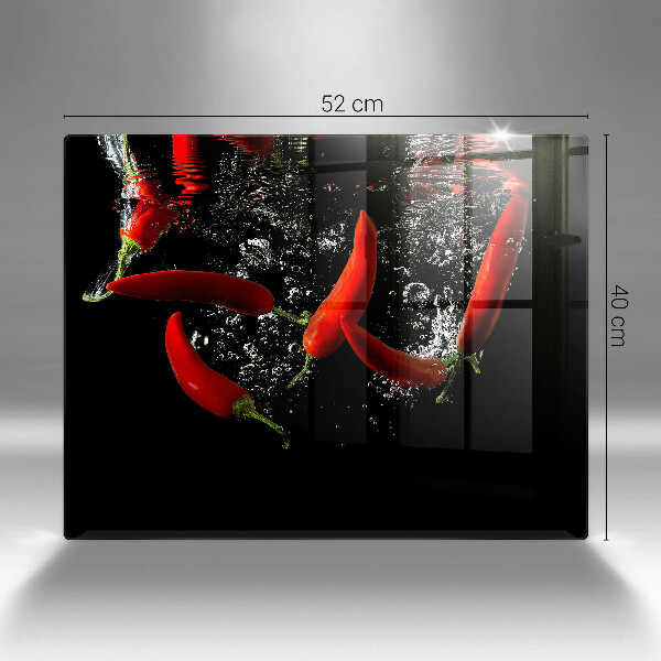 Tábua para corte Pimentas em água