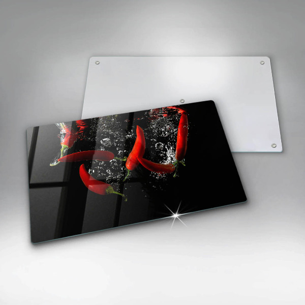 Tábua para corte Pimentas em água