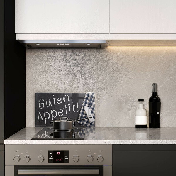 Tábua de cortar alimentos A inscrição Guten Appetit!