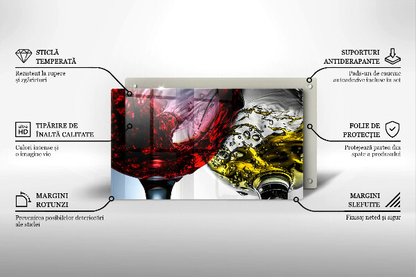 Tábua para cozinha Taças de vinho