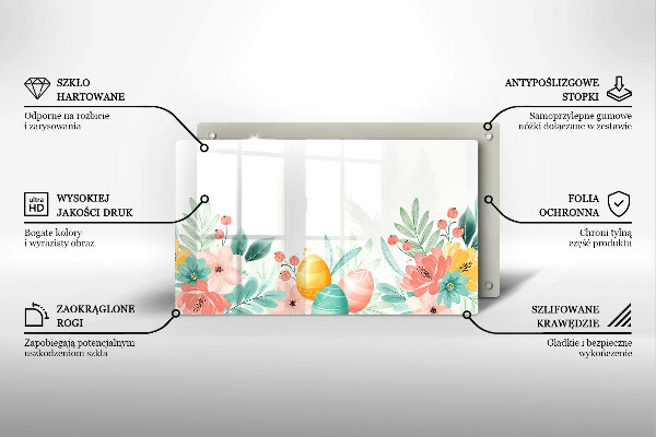 Tábua para cozinha ovos de páscoa