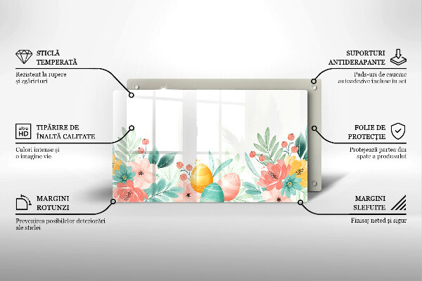 Tábua para cozinha ovos de páscoa