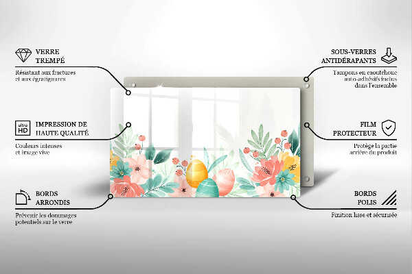 Tábua para cozinha ovos de páscoa