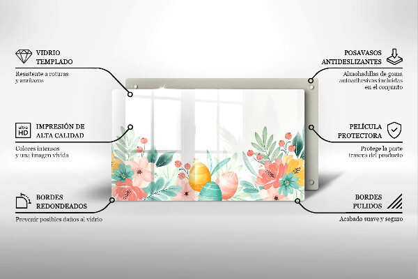 Tábua para cozinha ovos de páscoa