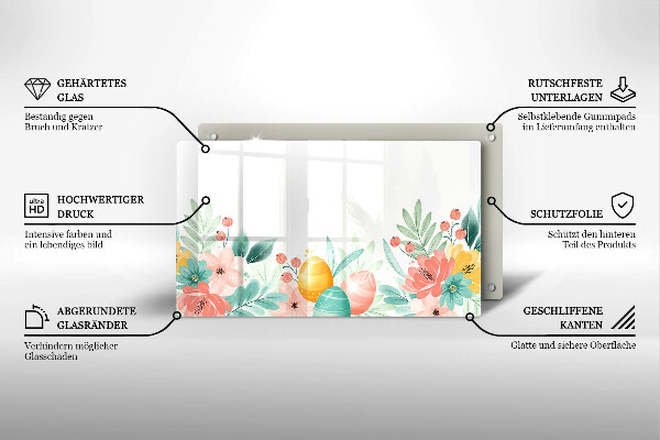 Tábua para cozinha ovos de páscoa