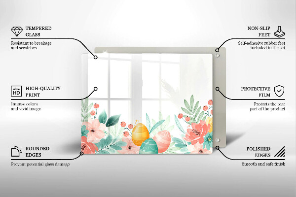 Tábua para cozinha ovos de páscoa