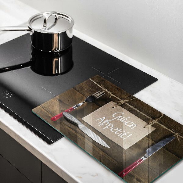 Tábua de cortar alimentos Placa Guten Apetit nos painéis