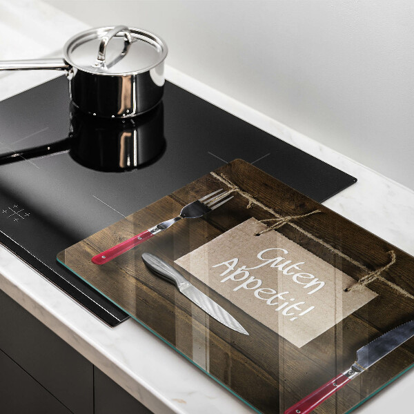 Tábua de cortar alimentos Placa Guten Apetit nos painéis