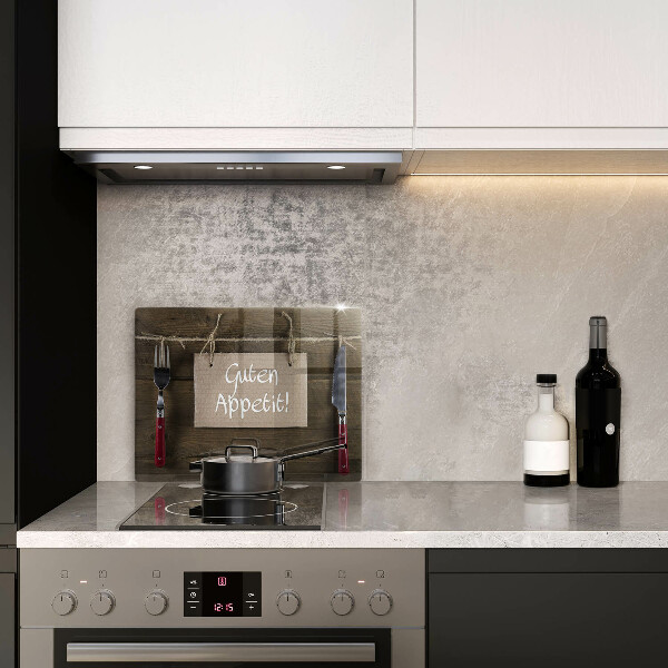 Tábua de cortar alimentos Placa Guten Apetit nos painéis