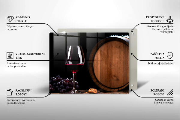 Tábua corte Um barril de vinho em um copo