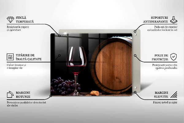 Tábua corte Um barril de vinho em um copo