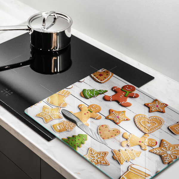 Tábua de vidro Biscoito de gengibre de Natal