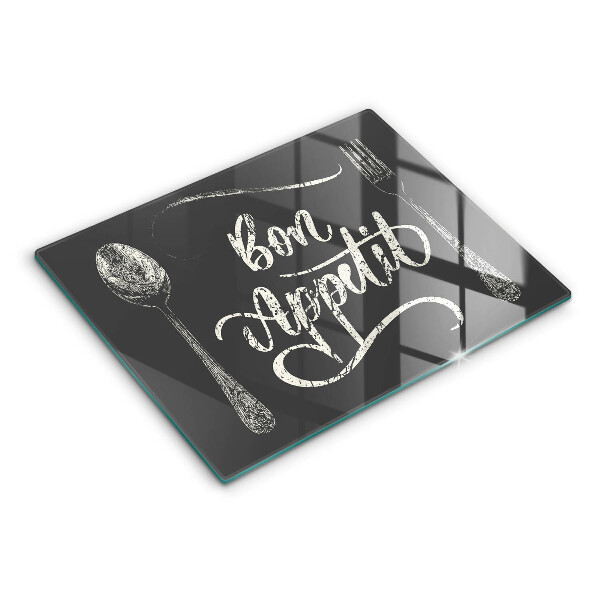 Tábua corte A inscrição Bon Appetit