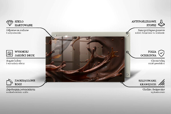 Tábua de corte Chocolate líquido