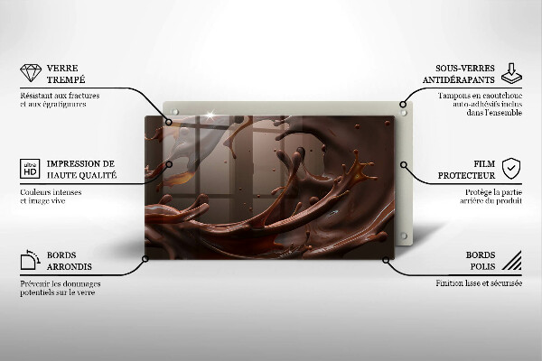 Tábua de corte Chocolate líquido