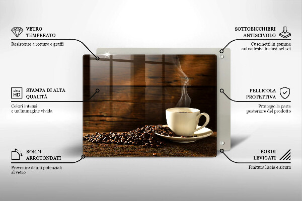 Tábua de cortar Xícara de café de madeira