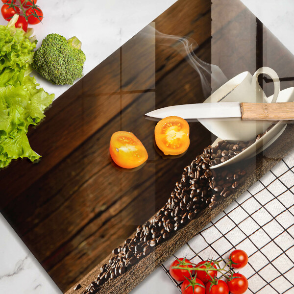 Tábua de cortar Xícara de café de madeira