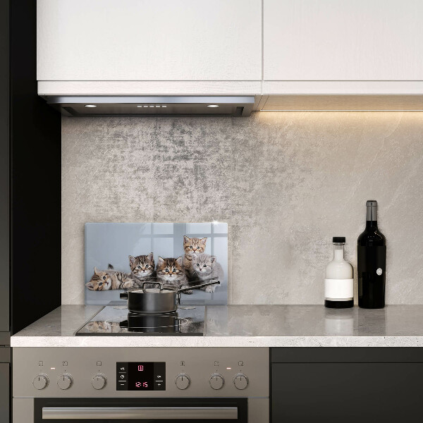 Tábua de corte de vidro Gatinhos fofos