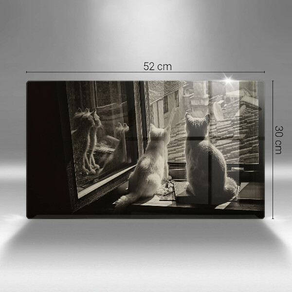 Tábua de corte Cidade dos gatos e janela