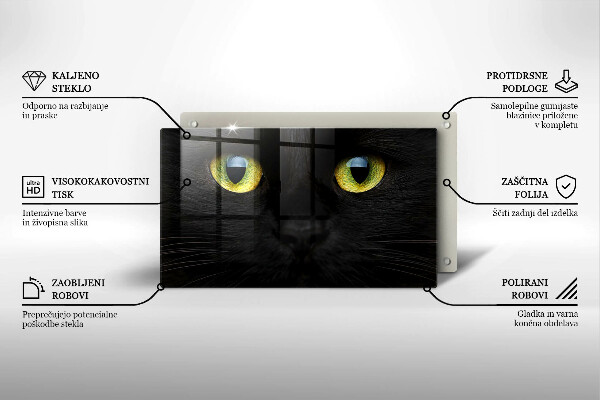 Tábua cozinha Olhos de gato de animais