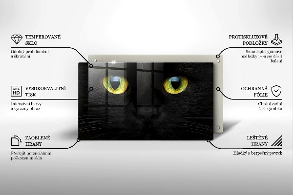 Tábua cozinha Olhos de gato de animais