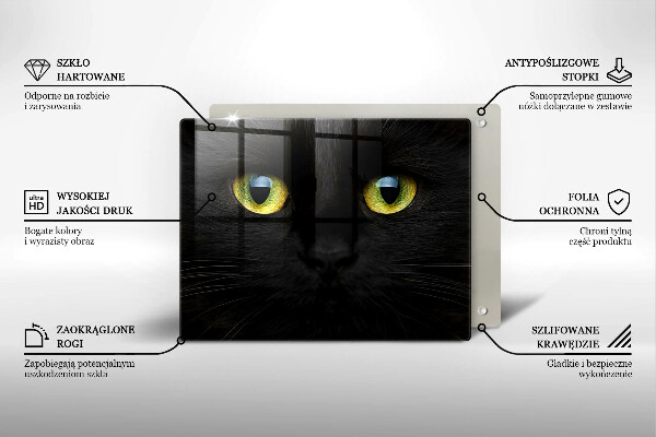 Tábua cozinha Olhos de gato de animais