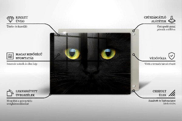 Tábua cozinha Olhos de gato de animais