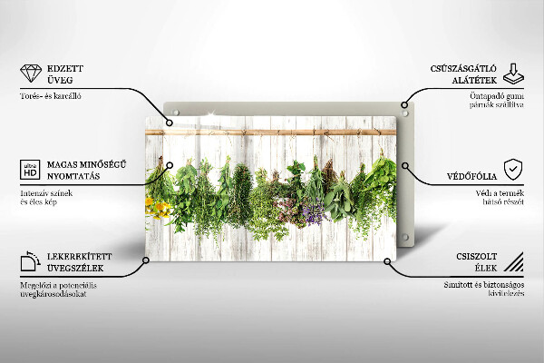 Tábua para cozinha Ervas e plantas secas
