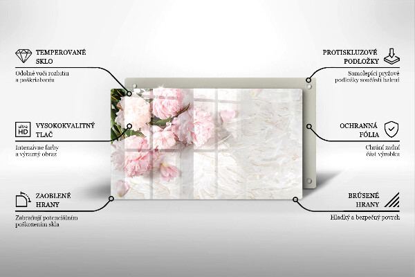 Tábua de cortar Flores delicadas de rosas