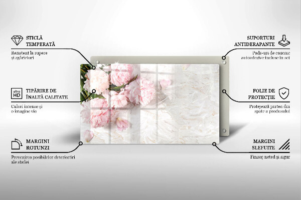 Tábua de cortar Flores delicadas de rosas