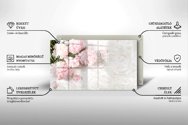 Tábua de cortar Flores delicadas de rosas