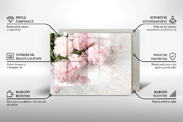 Tábua de cortar Flores delicadas de rosas