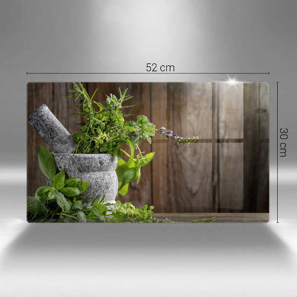 Tábua corte Plantas ervas e madeira