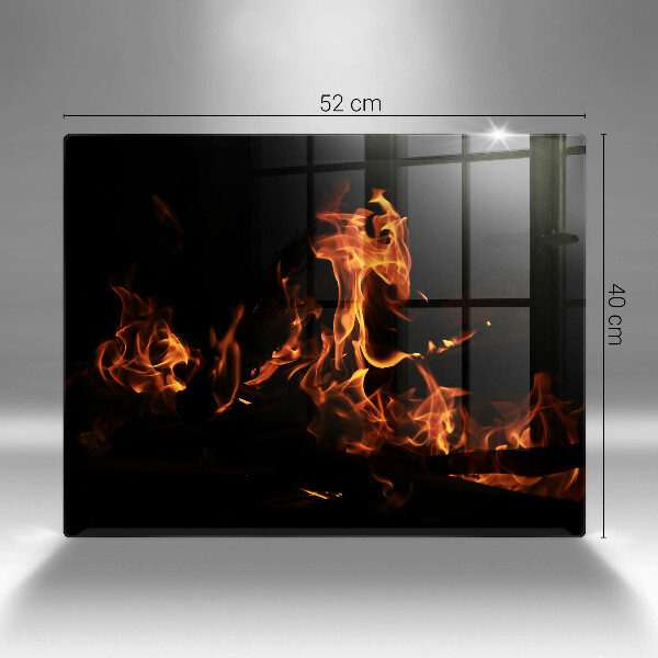 Tábua para cozinha Fogo chama viva