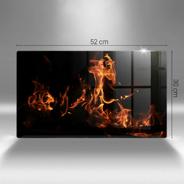 Tábua para cozinha Fogo chama viva