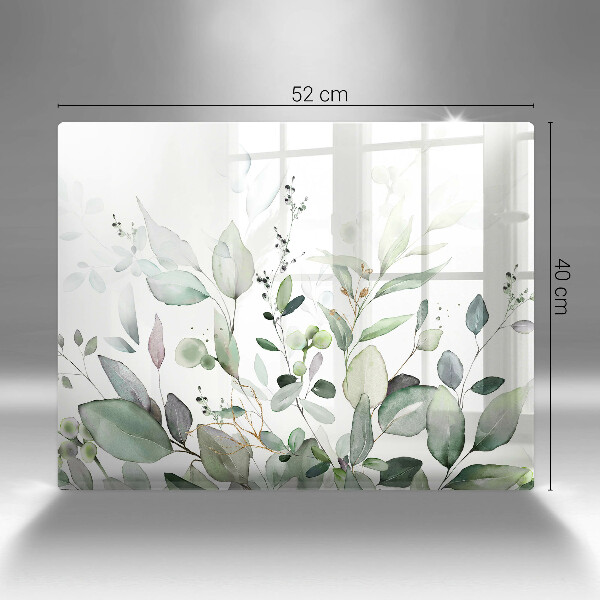 Tábua de cortar alimentos Plantas em aquarela