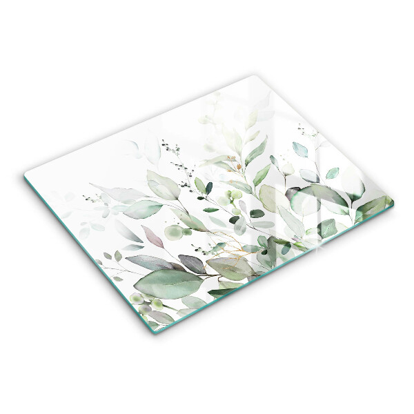 Tábua de cortar alimentos Plantas em aquarela